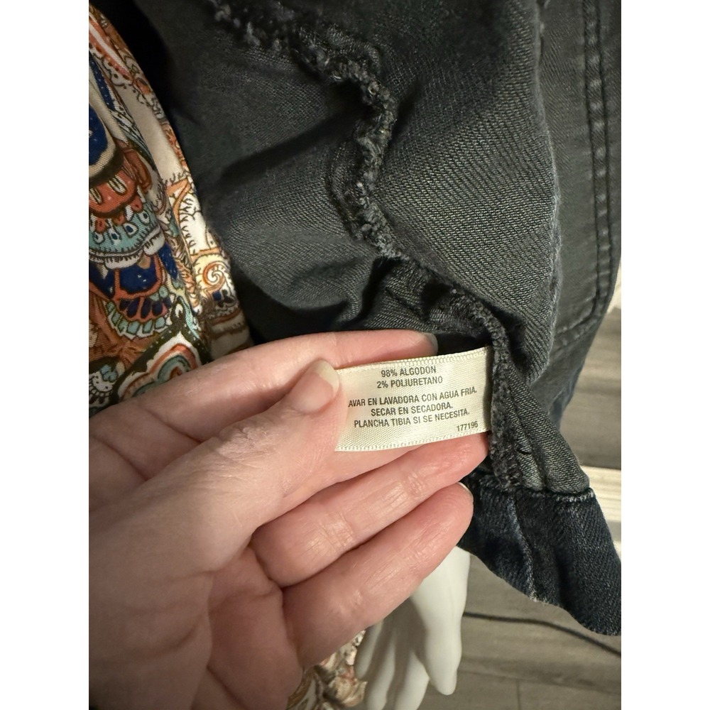 I Heart‎ Ronson Utility Chic Jacket Adjustable Long Sleeve Dark Blue Size M - Picture 9 of 10